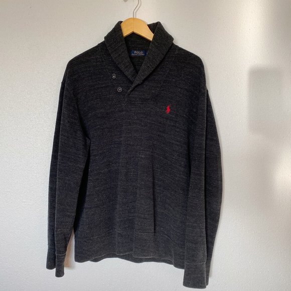 Polo Ralph Lauren French Rib Shawl Pullover Knit